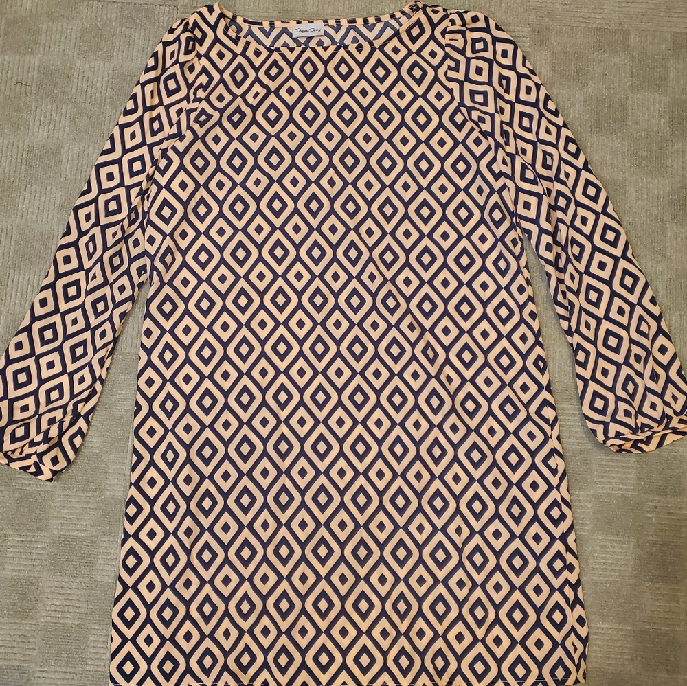 Printed Shift Dress